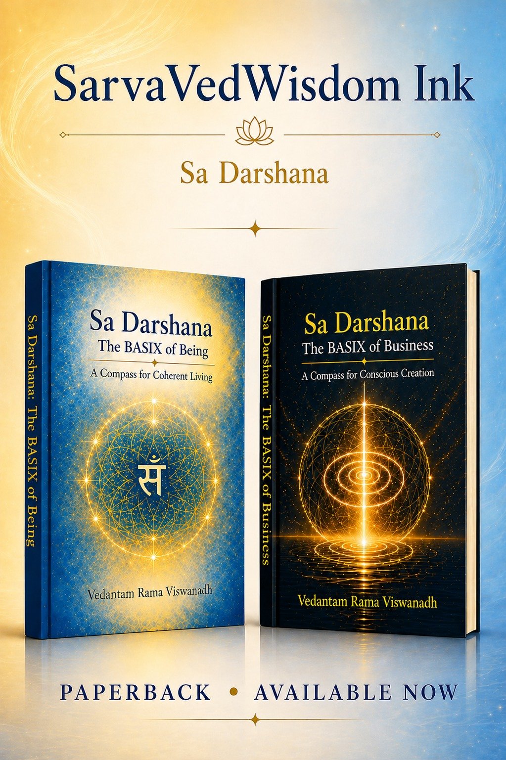 Sa Darshana: The BASIX of Being and The BASIX of Business – book covers
